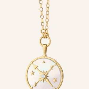 Constellation Necklace with Mother of Pearl and Diamonds