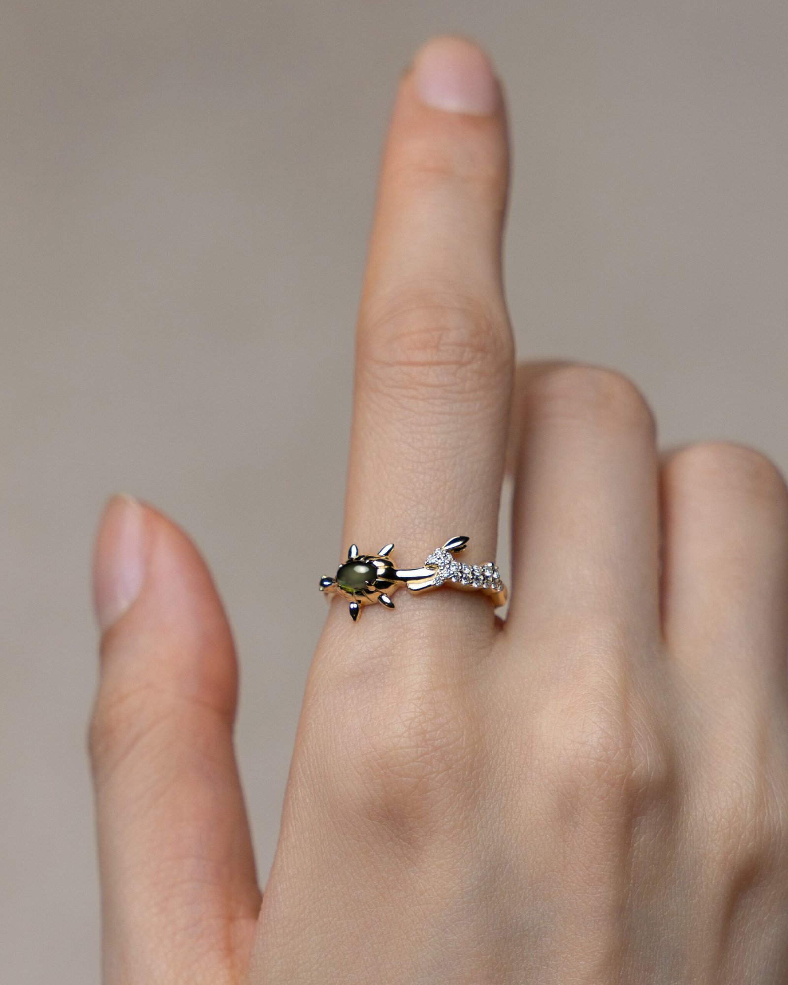 The Slow and Steady Tortoise and the Hare Ring - Image 2